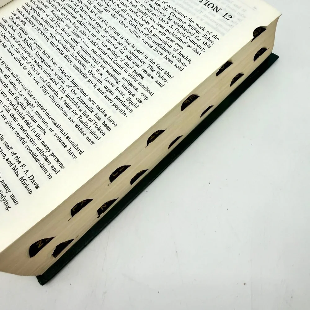Tabers Cyclopedic Medical Dictionary 12th Edition Illustrated 1974 Thumb Indexed